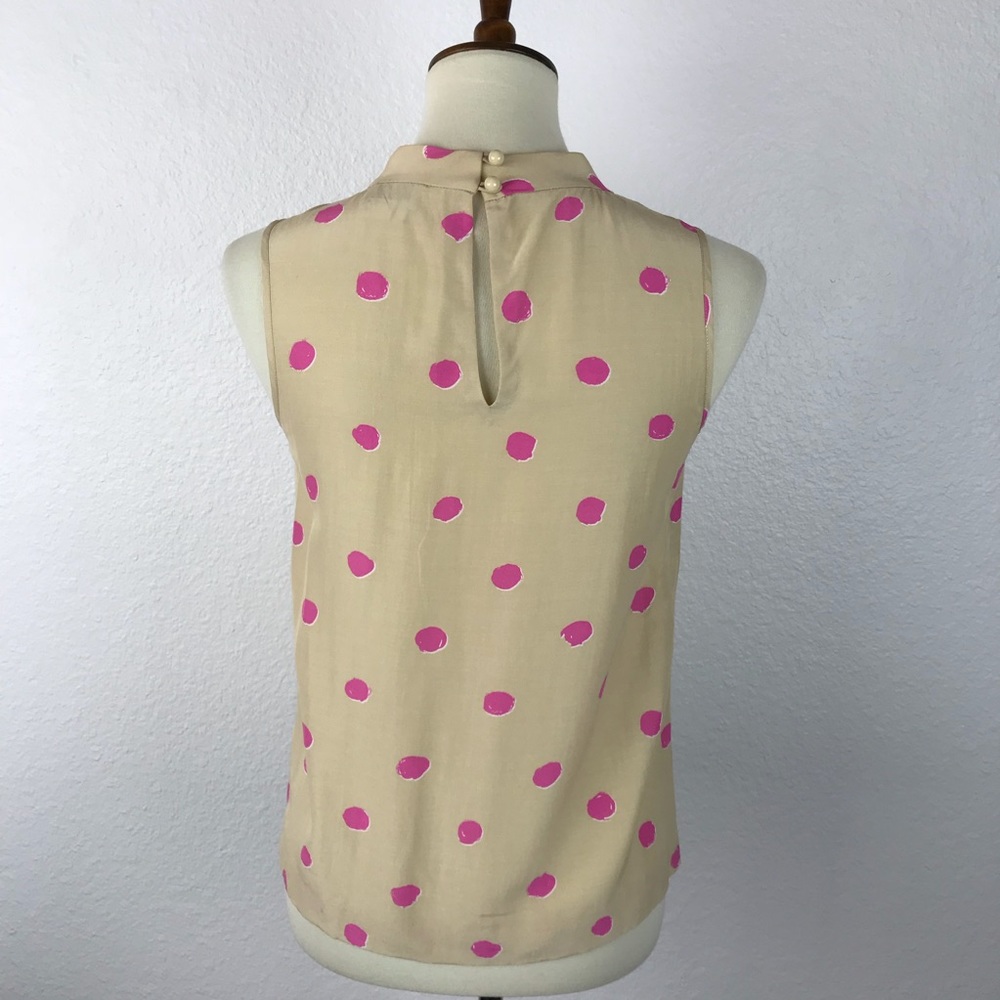 Kate Spade New York Silk Blend Polka Dot Top T47 - Picture 6 of 8